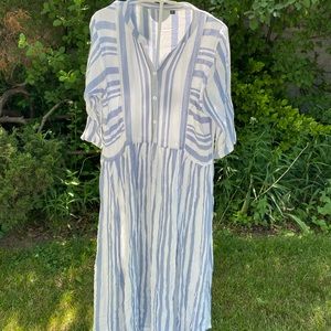 Striped Summer 90s style Button Dress